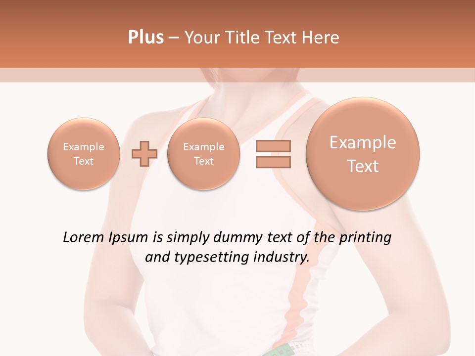 Woman Young Measure PowerPoint Template