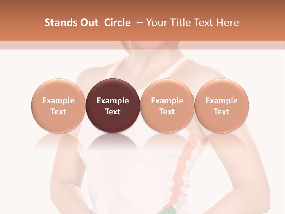 Woman Young Measure PowerPoint Template