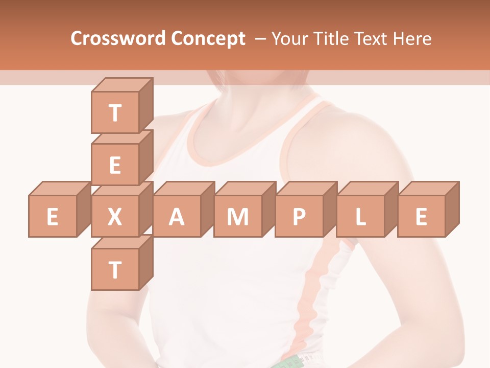 Woman Young Measure PowerPoint Template