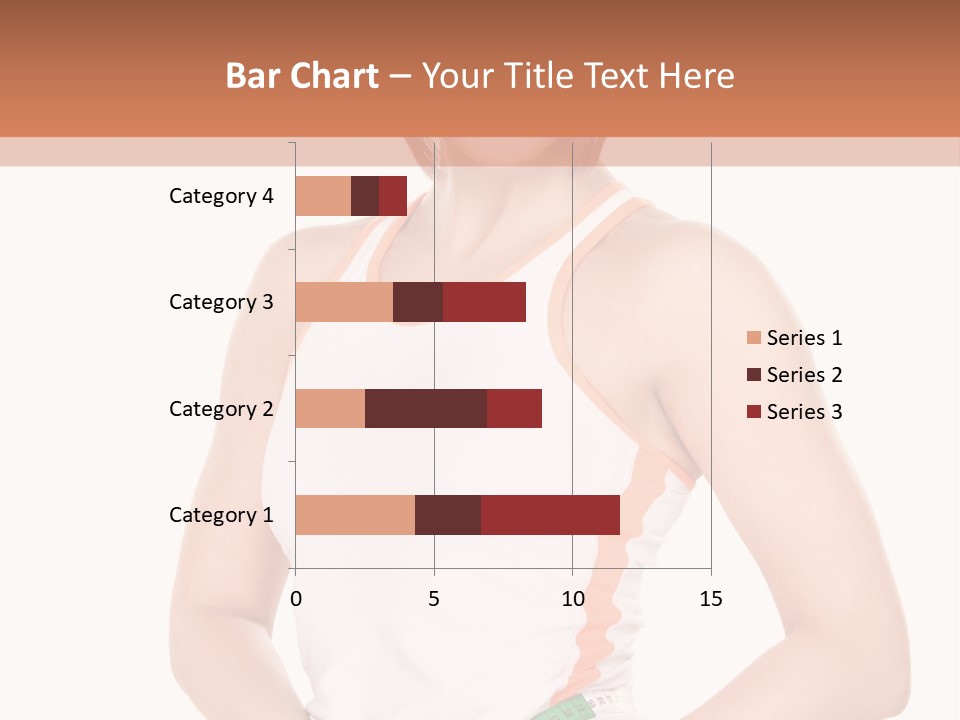 Woman Young Measure PowerPoint Template