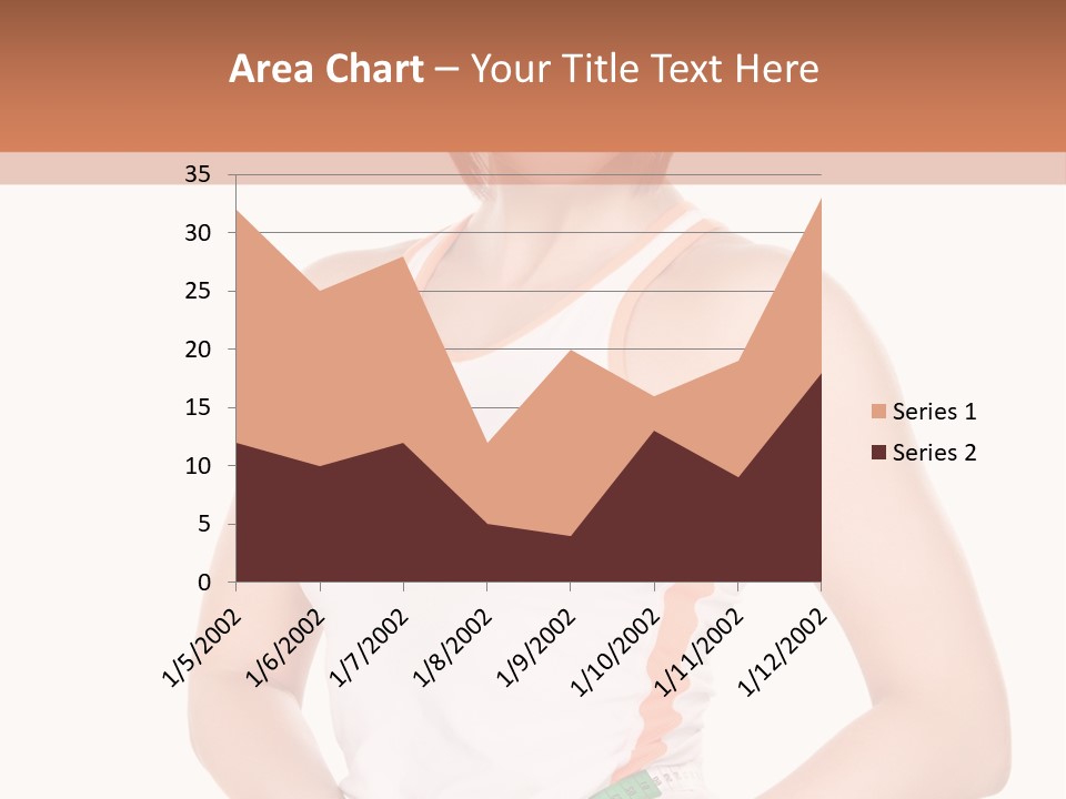 Woman Young Measure PowerPoint Template