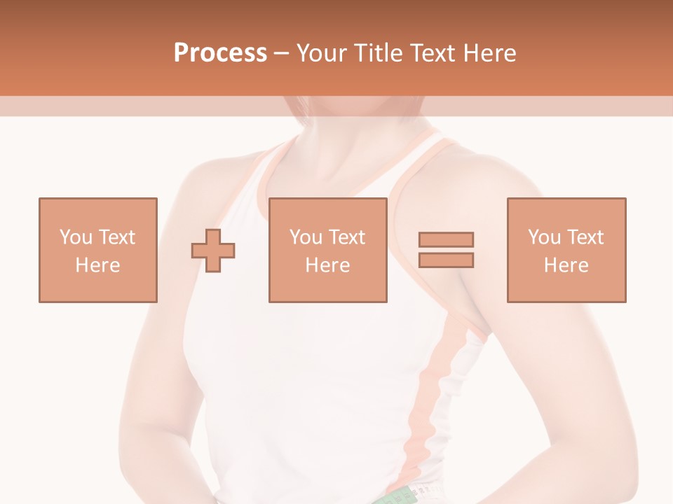 Woman Young Measure PowerPoint Template