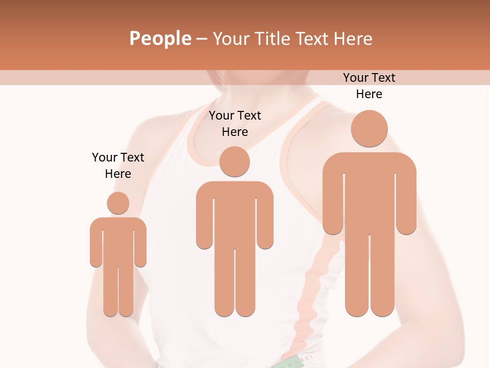 Woman Young Measure PowerPoint Template