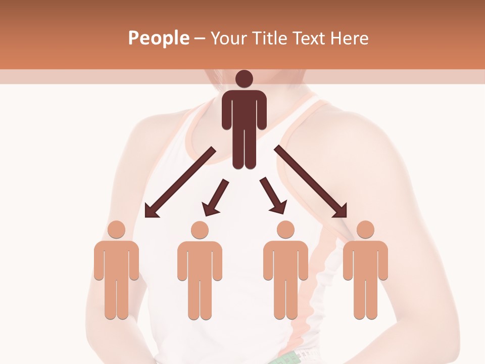 Woman Young Measure PowerPoint Template