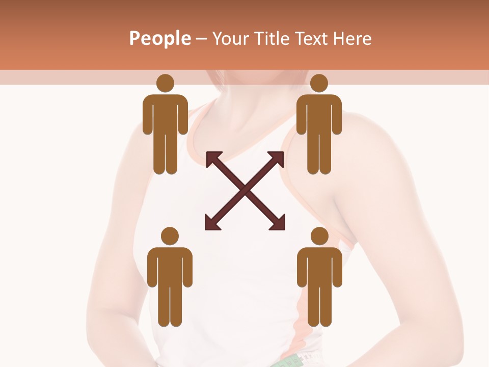 Woman Young Measure PowerPoint Template