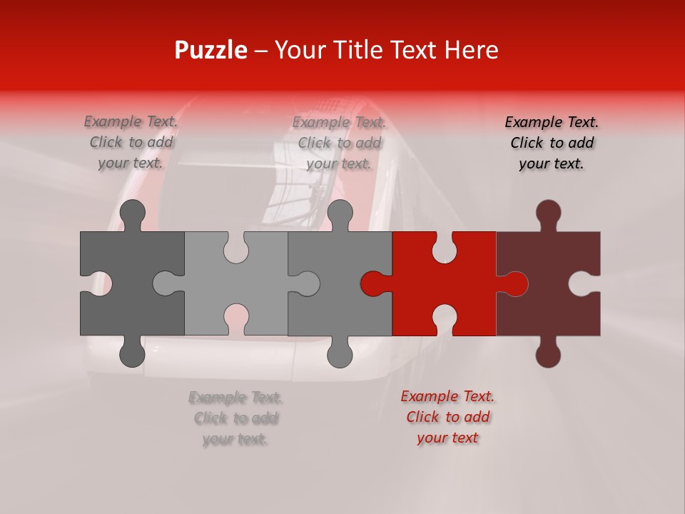 Business Vehicle Train PowerPoint Template