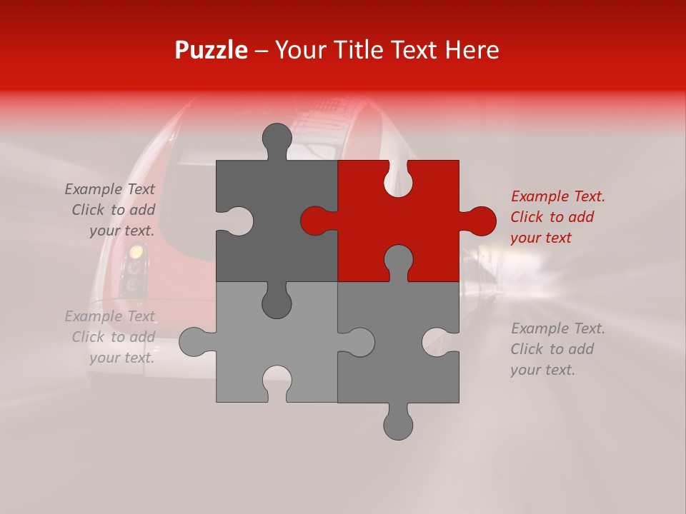 Business Vehicle Train PowerPoint Template