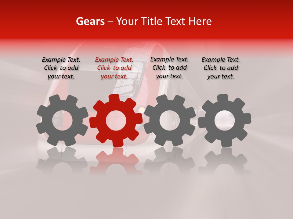 Business Vehicle Train PowerPoint Template