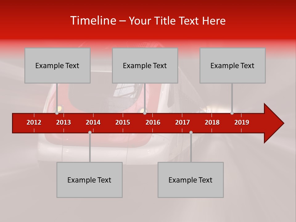 Business Vehicle Train PowerPoint Template