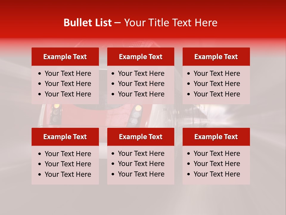 Business Vehicle Train PowerPoint Template