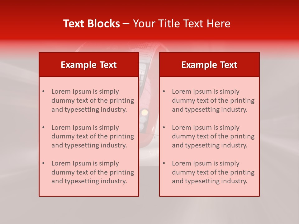 Business Vehicle Train PowerPoint Template
