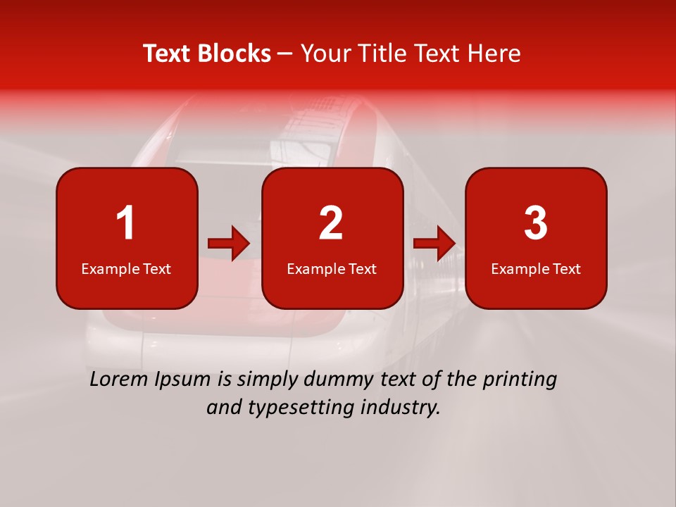 Business Vehicle Train PowerPoint Template