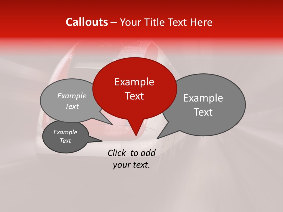 Business Vehicle Train PowerPoint Template
