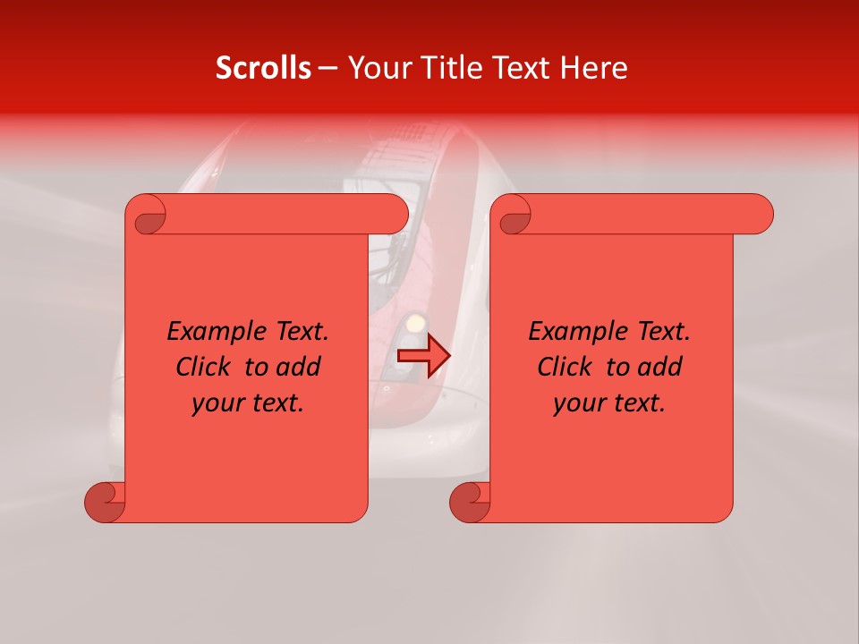Business Vehicle Train PowerPoint Template