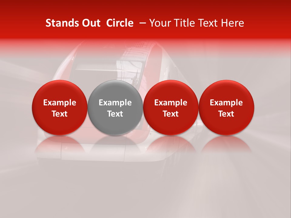 Business Vehicle Train PowerPoint Template