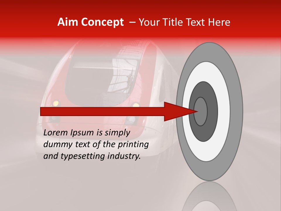 Business Vehicle Train PowerPoint Template