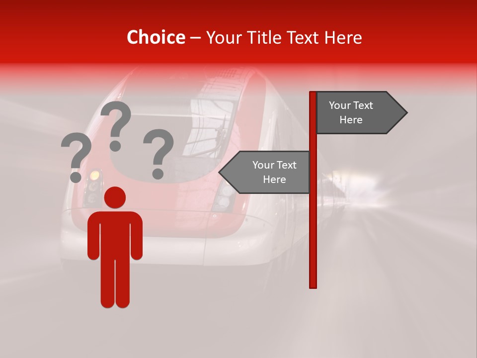 Business Vehicle Train PowerPoint Template