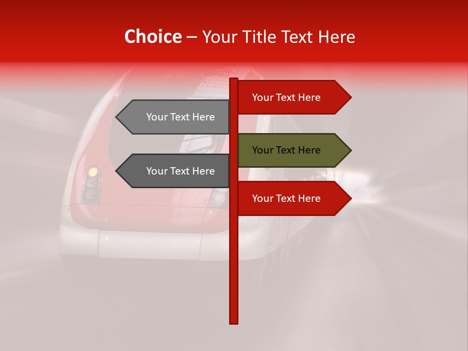 Business Vehicle Train PowerPoint Template