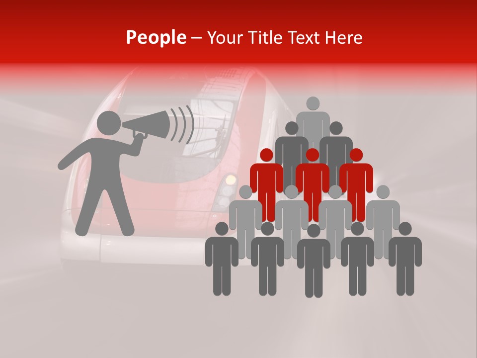 Business Vehicle Train PowerPoint Template