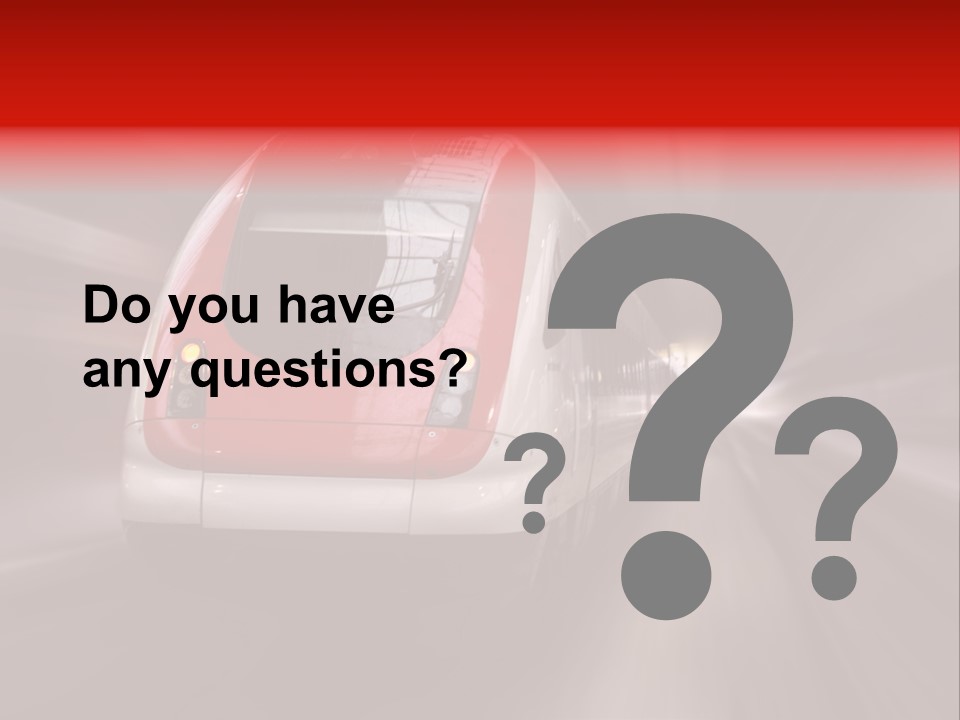 Business Vehicle Train PowerPoint Template