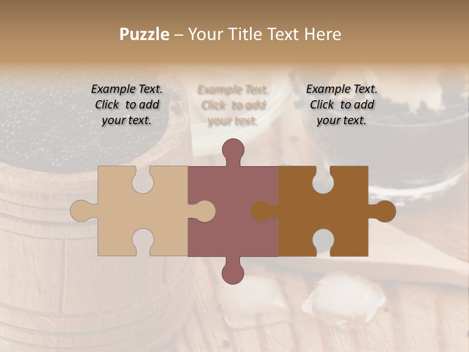 Ice Glass Close Up PowerPoint Template