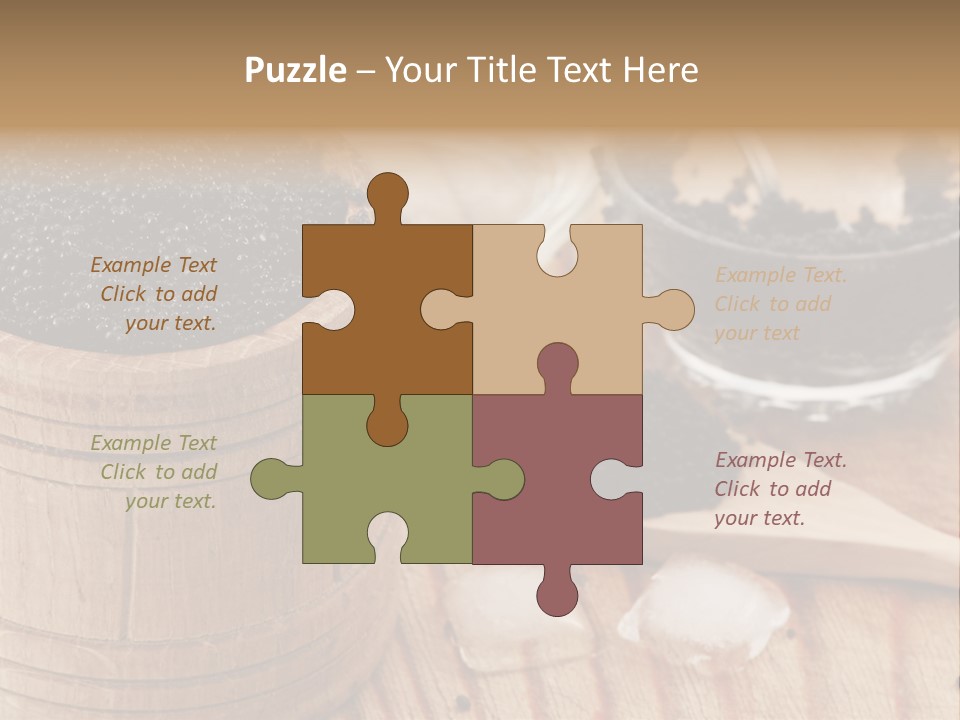 Ice Glass Close Up PowerPoint Template