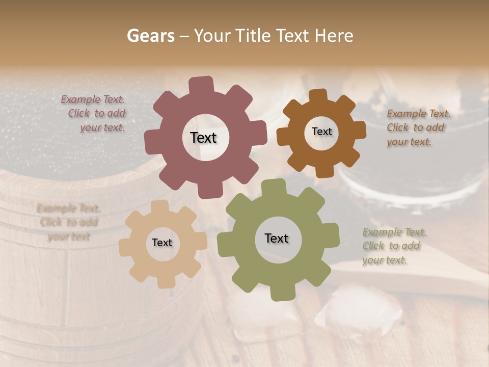 Ice Glass Close Up PowerPoint Template