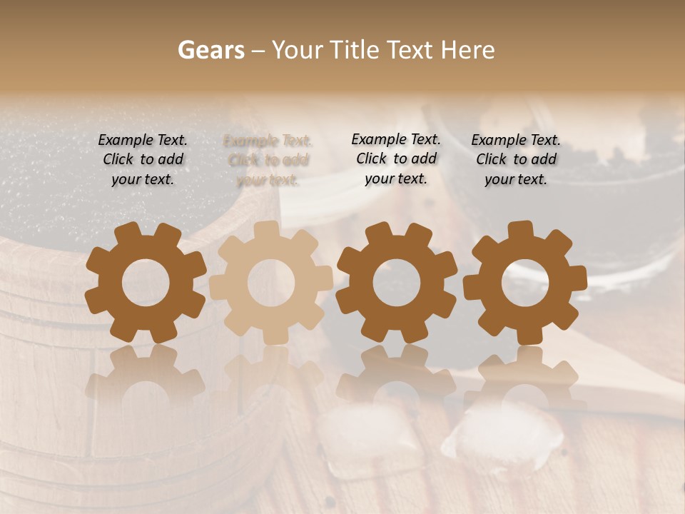 Ice Glass Close Up PowerPoint Template