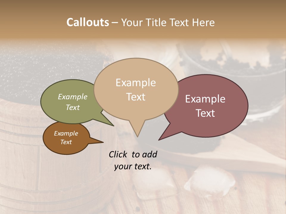 Ice Glass Close Up PowerPoint Template