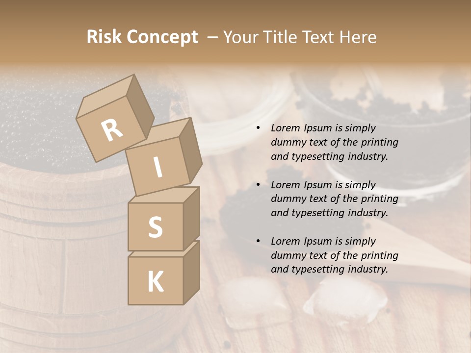 Ice Glass Close Up PowerPoint Template