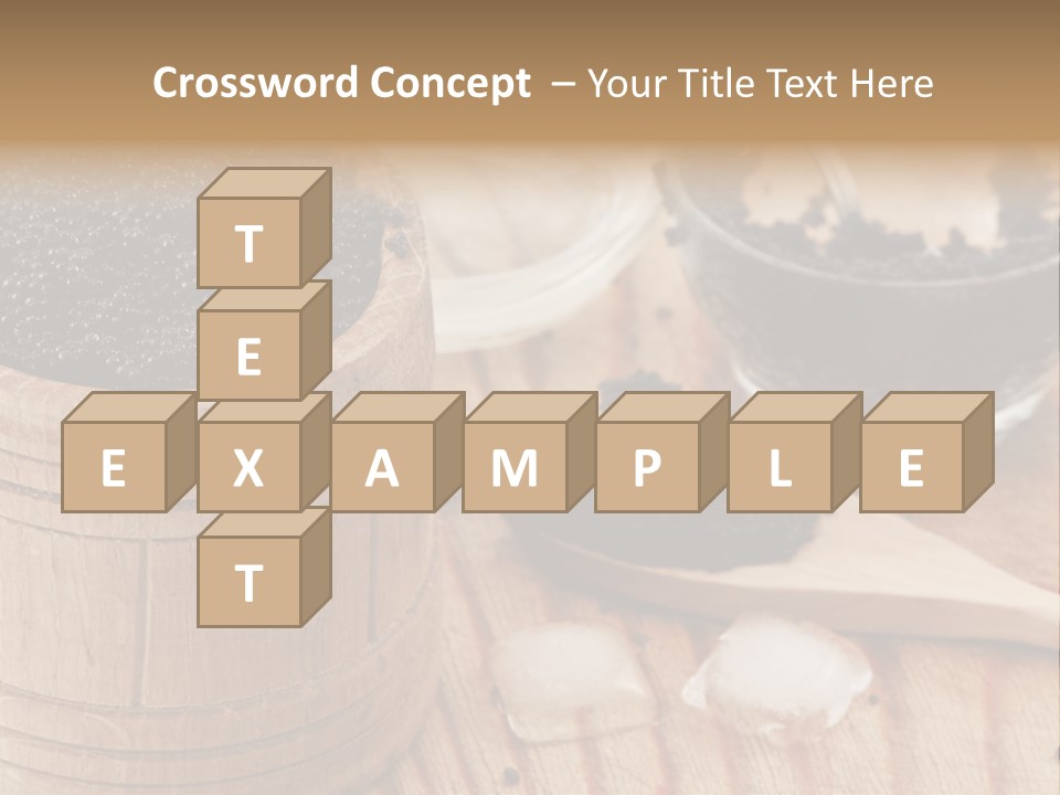 Ice Glass Close Up PowerPoint Template
