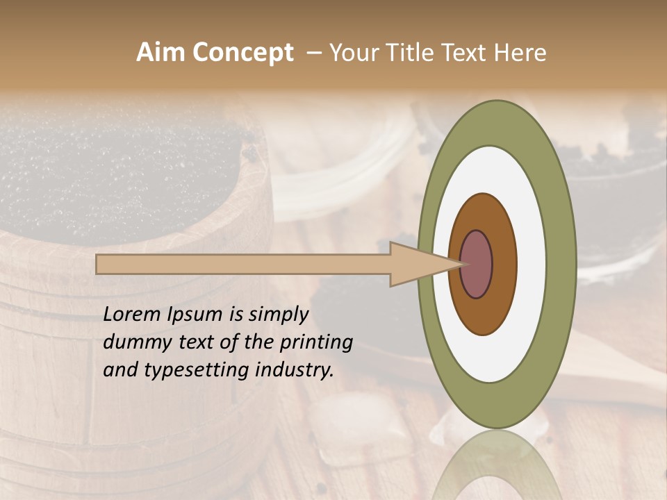 Ice Glass Close Up PowerPoint Template