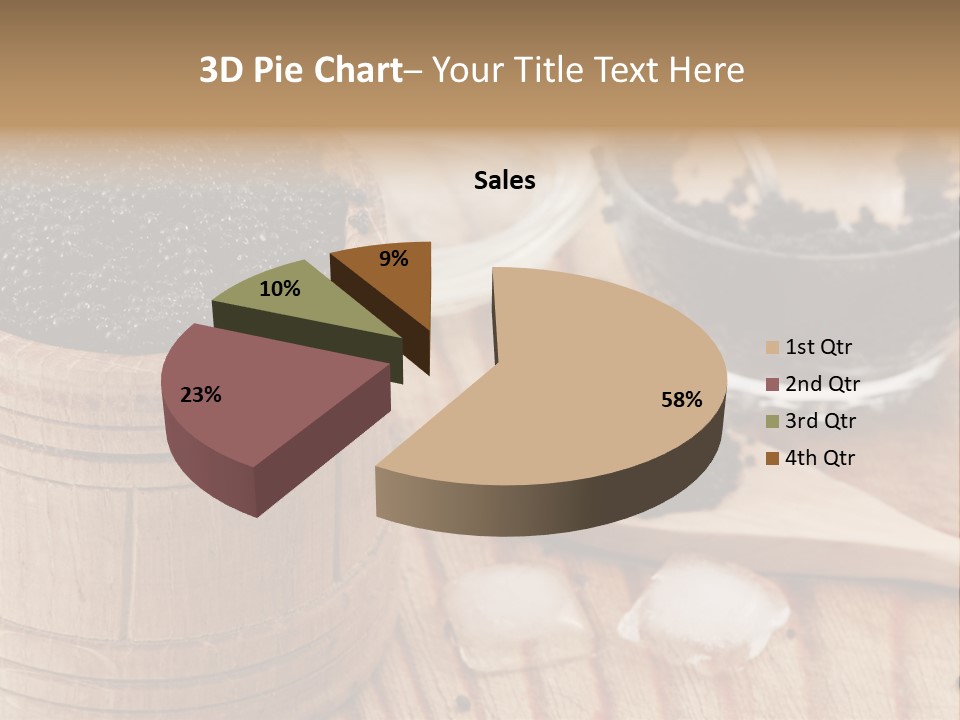 Ice Glass Close Up PowerPoint Template