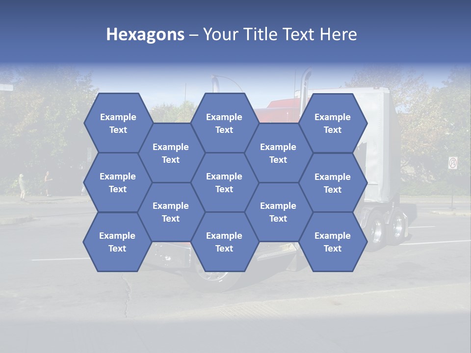 Truck Red Montreal PowerPoint Template