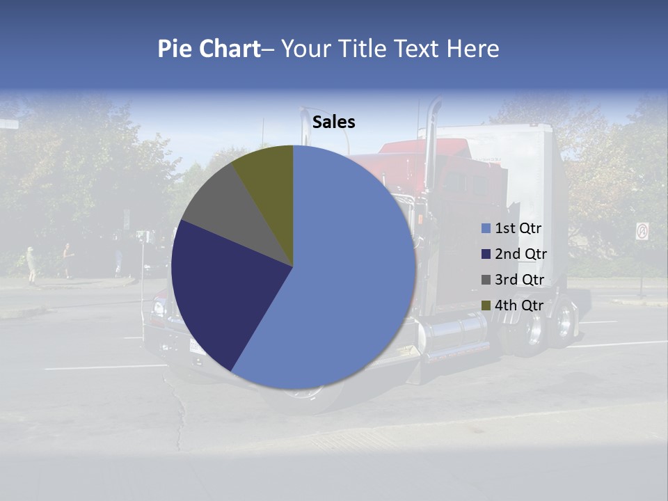 Truck Red Montreal PowerPoint Template