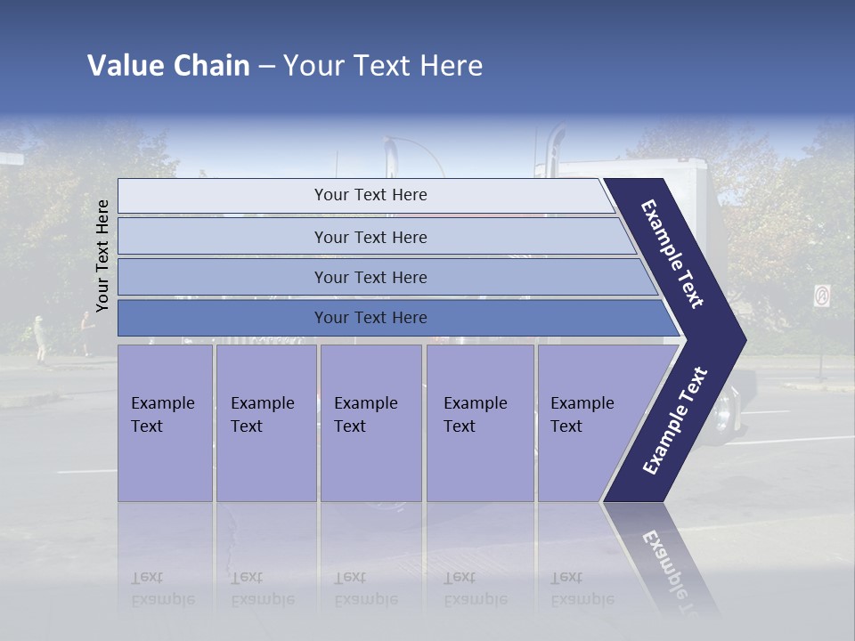 Truck Red Montreal PowerPoint Template