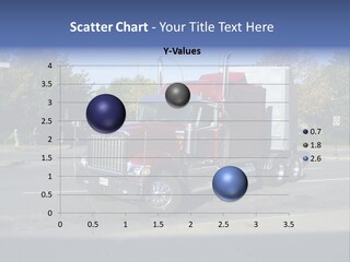 Truck Red Montreal PowerPoint Template