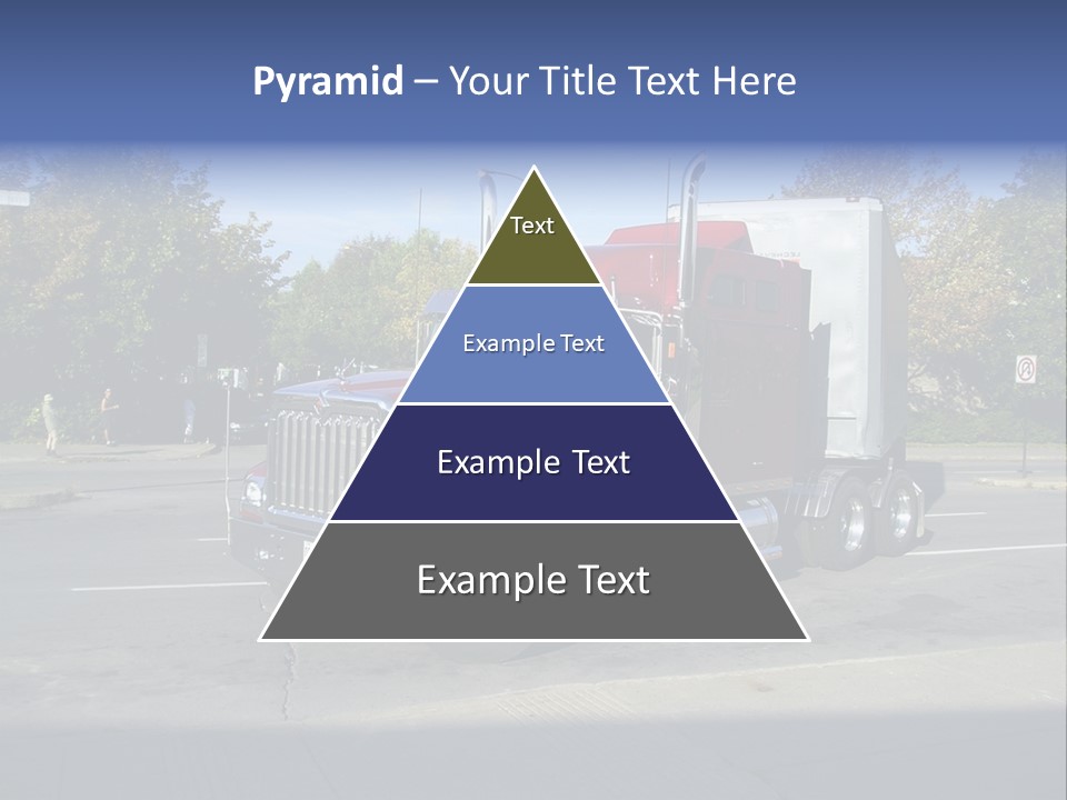 Truck Red Montreal PowerPoint Template