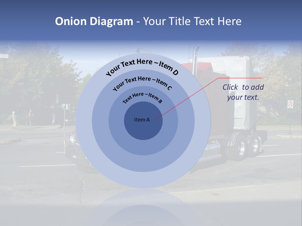 Truck Red Montreal PowerPoint Template