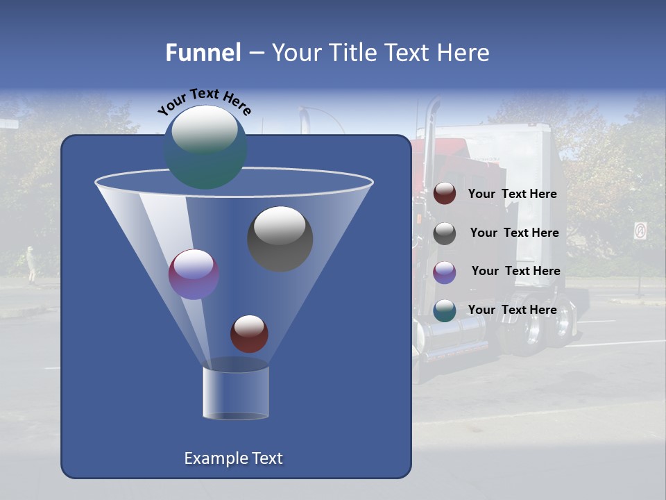 Truck Red Montreal PowerPoint Template