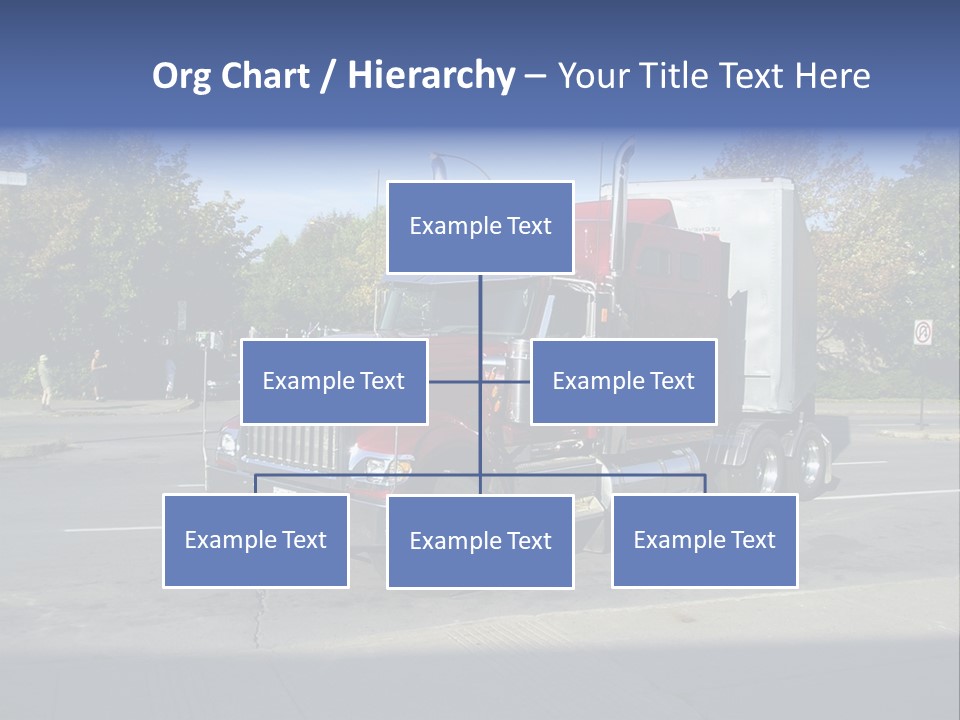 Truck Red Montreal PowerPoint Template