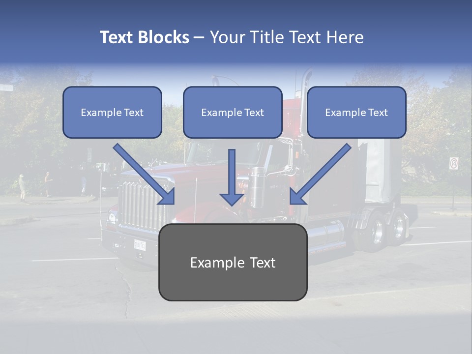 Truck Red Montreal PowerPoint Template
