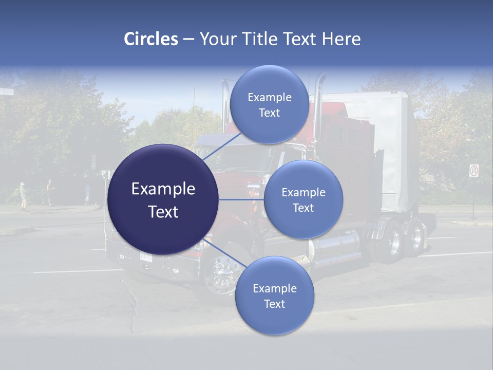 Truck Red Montreal PowerPoint Template