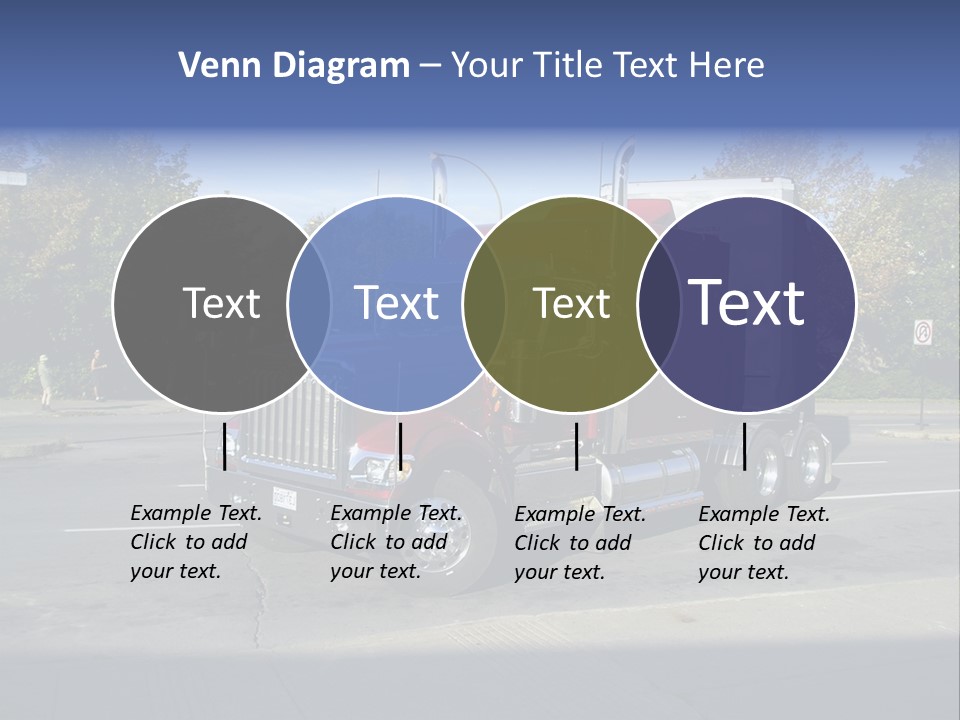 Truck Red Montreal PowerPoint Template