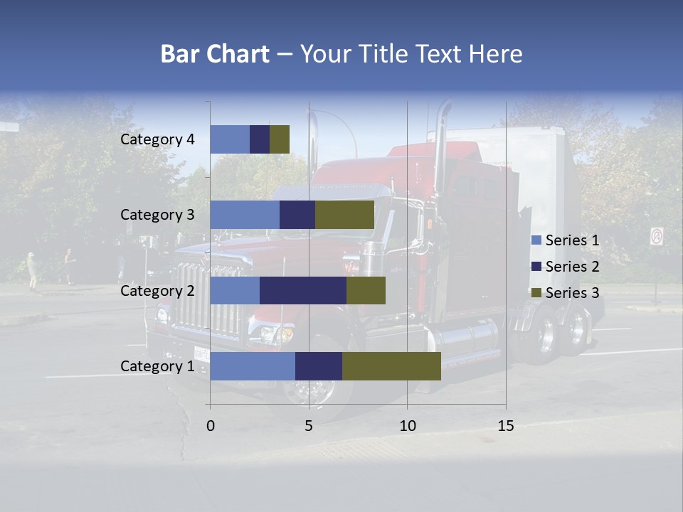 Truck Red Montreal PowerPoint Template