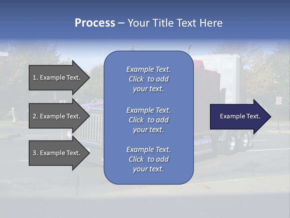 Truck Red Montreal PowerPoint Template