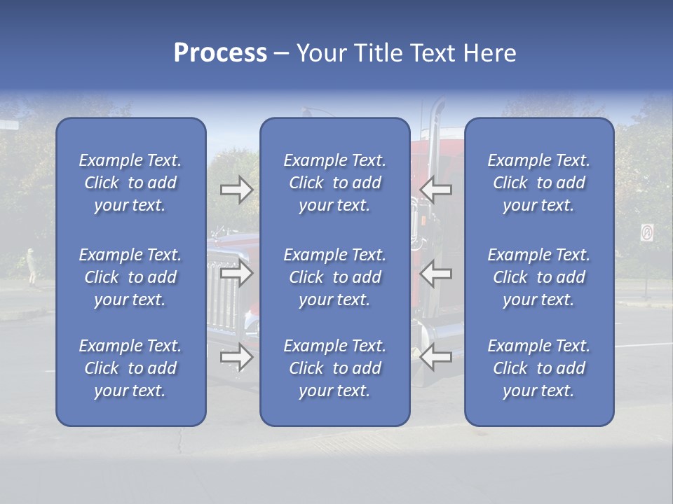 Truck Red Montreal PowerPoint Template