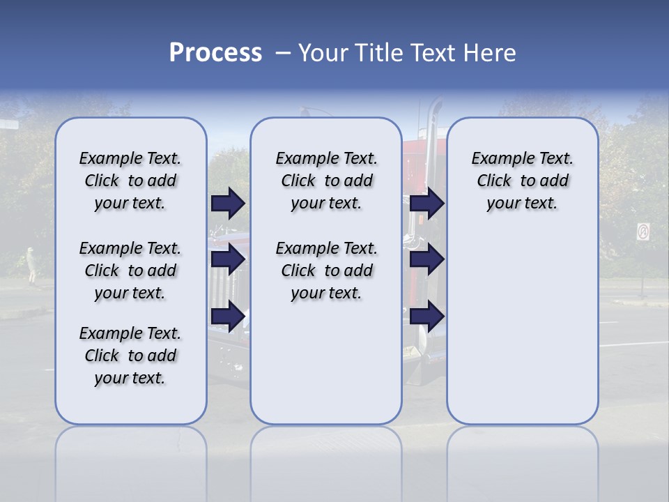 Truck Red Montreal PowerPoint Template
