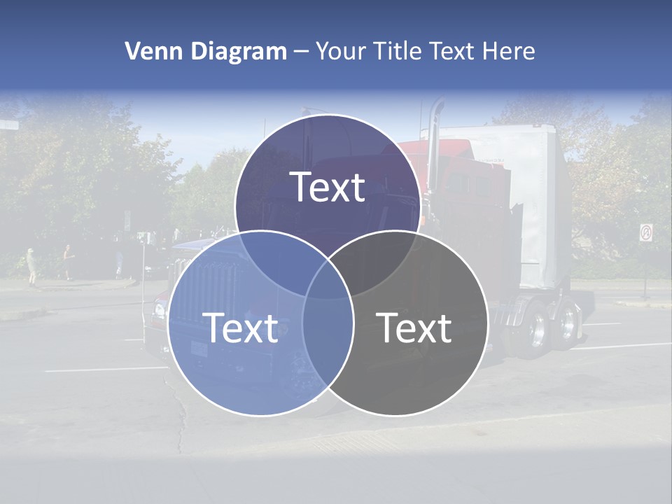 Truck Red Montreal PowerPoint Template