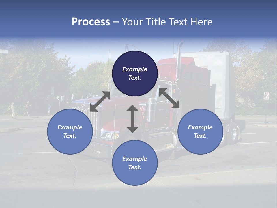 Truck Red Montreal PowerPoint Template